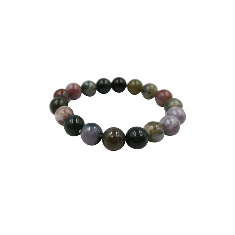 Bracelet Agate indienne - 4 à 10 mm